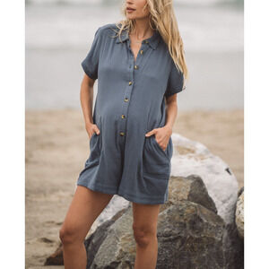 Hatch 'The Lenora' Blue Romper Size 1